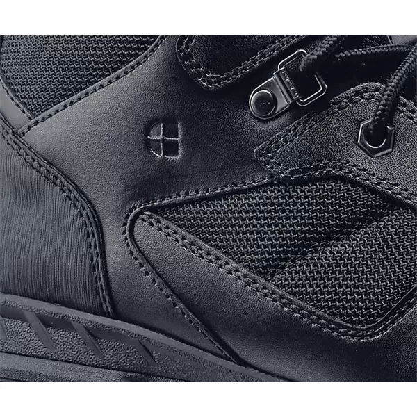 Shoes for Crews Voyager II, Men's, Women's, Unisex Soft Toe and Steel Toe Work Boots, Slip Resistant, Water Resistant, Black)