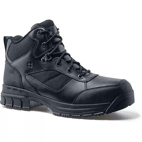 Shoes for Crews Voyager II, Men's, Women's, Unisex Soft Toe and Steel Toe Work Boots, Slip Resistant, Water Resistant, Black)