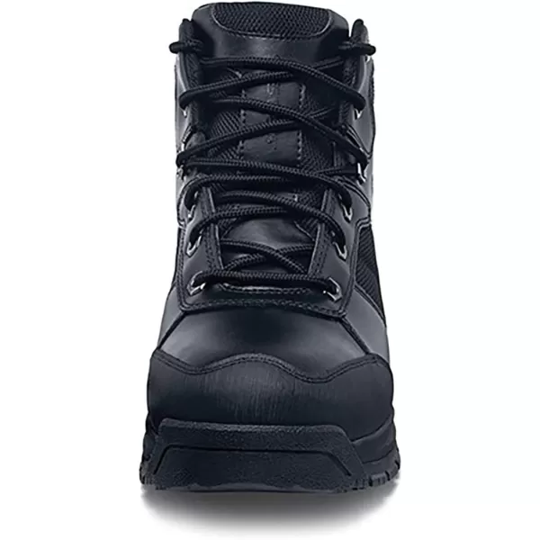 Shoes for Crews Voyager II, Men's, Women's, Unisex Soft Toe and Steel Toe Work Boots, Slip Resistant, Water Resistant, Black)