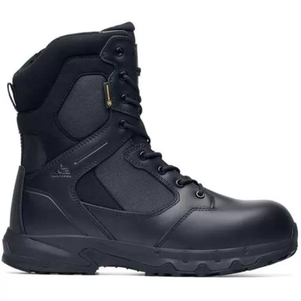 Defense, Men's, Women's, Unisex 8" or 6" Nano Composite Toe  Work Boots, Slip Resistant, Water Resistant, Black)