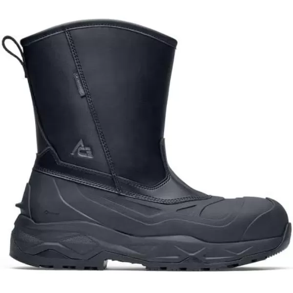 Fargo Pull-On, Men's Composite Toe  Work Boots, Slip Resistant Water Resistant, Black