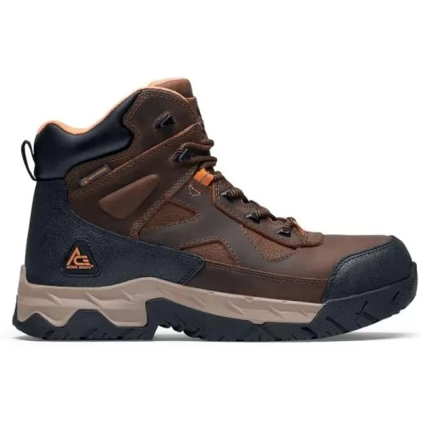 Glacier, Men's Steel Toe  and Nano Composite Toe  Work Boots, Slip Resistant, Water Resistant, Black)