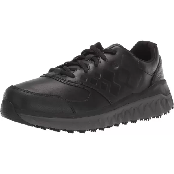 Shoes for Crews Bridgetown, Men's Slip Resistant Work Shoes, Water Resistant Sneakers, Soft and Nano Composite Toe, Black