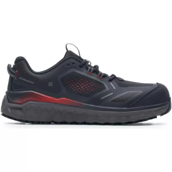 Shoes for Crews Bridgetown, Men's Slip Resistant Work Shoes, Water Resistant Sneakers, Soft and Nano Composite Toe, Black)