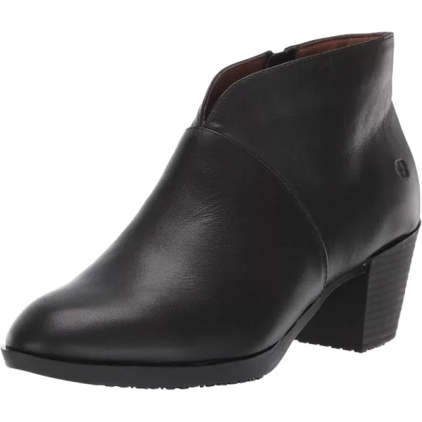 Shoes for Crews Delilah, Women's Slip Resistant Work Shoes, Water Resistant, Leather, Black
