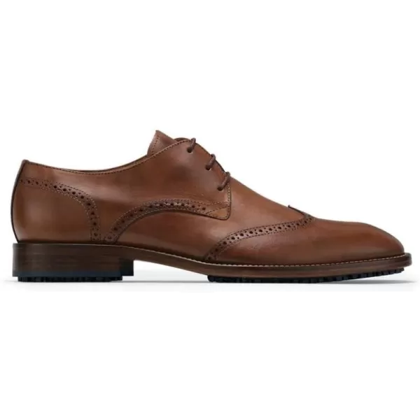 Shoes for Crews Dress Shoes for Men, Men’s Oxfords, Zapatos De Vestir Para Hombre, Slip Resistant, Safety, Brown or Black)