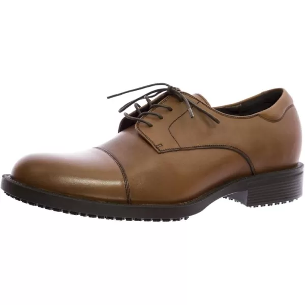 Shoes for Crews Dress Shoes for Men, Men’s Oxfords, Zapatos De Vestir Para Hombre, Slip Resistant, Safety, Brown or Black)