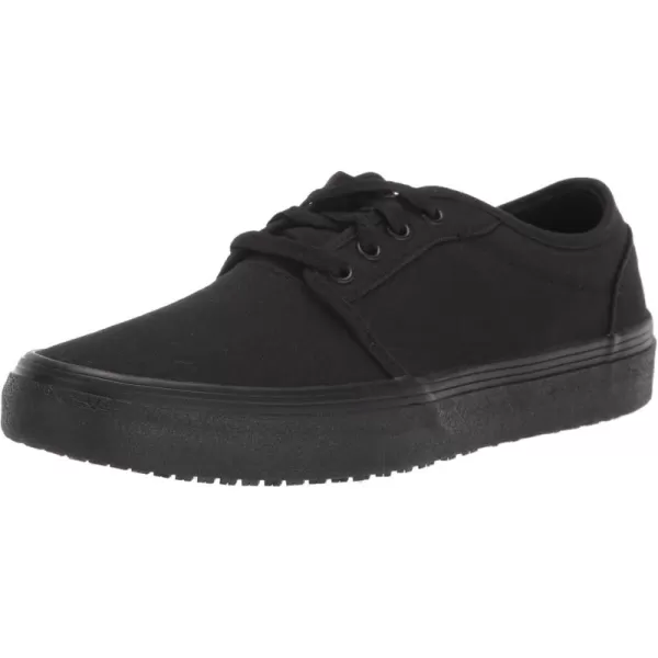 Shoes for Crews Merlin, Men's, Women's, Unisex Slip Resistant Food Service Work Sneakers, Water Resistant, Canvas, Black Or Grey