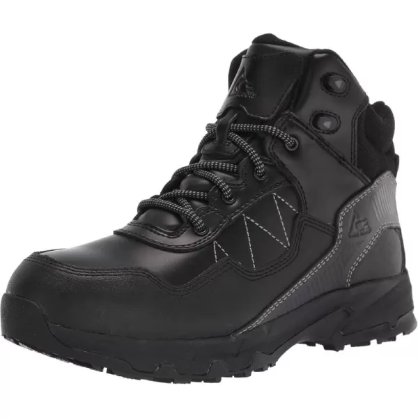Shoes for Crews Piston Mid Aluminum Toe Unisex Work Shoe, Black