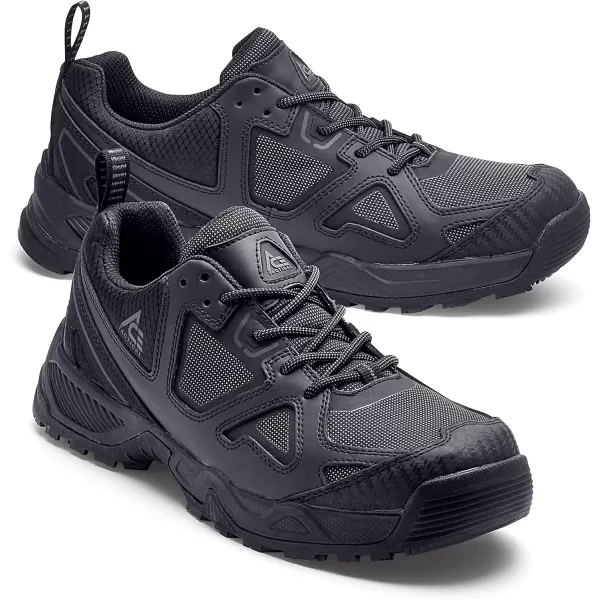 imageACE Work Boots by SFC Defender Low Mens Soft Toe ST Slip Resistant Work Boots Water Resistant BlackBlack Low St