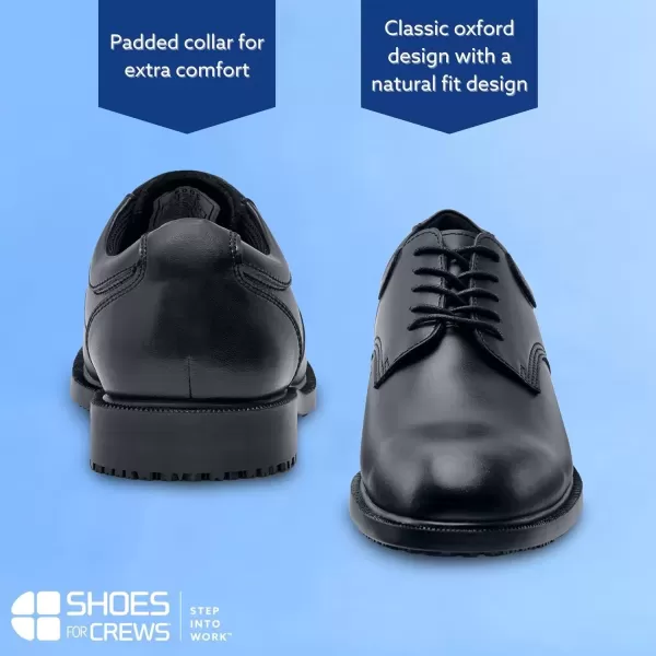 imageShoes for Crews Cambridge Mens Uniform Dress Work Shoes Oxford Shoes Slip Resistant Water Resistant Black 11 M