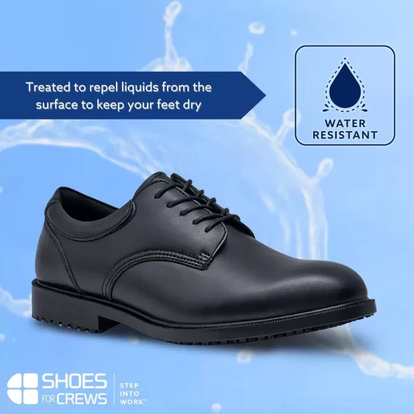 imageShoes for Crews Cambridge Mens Uniform Dress Work Shoes Oxford Shoes Slip Resistant Water Resistant Black 11 M