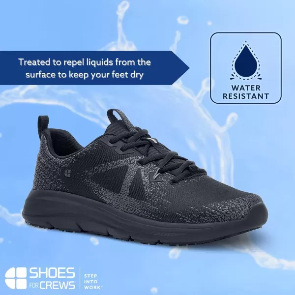 imageShoes for Crews Toby II Mens Slip Resistant Work Shoes Lightweight Water Resistant Black Size 115
