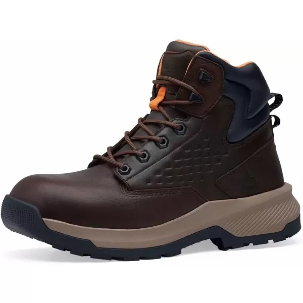 imageACE Work Boots Everglades Mens 6quot Nano Composite Toe NCT Work Boots Slip Resistant Water ResistantBrown