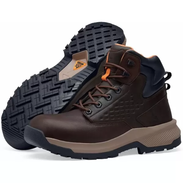 imageACE Work Boots Everglades Mens 6quot Nano Composite Toe NCT Work Boots Slip Resistant Water ResistantBrown