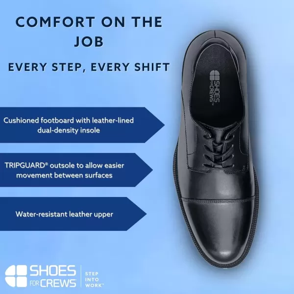 imageShoes for Crews Dress Shoes for Men Mens Oxfords Zapatos De Vestir para Hombre Slip Resistant Brown or BlackBlack Senator