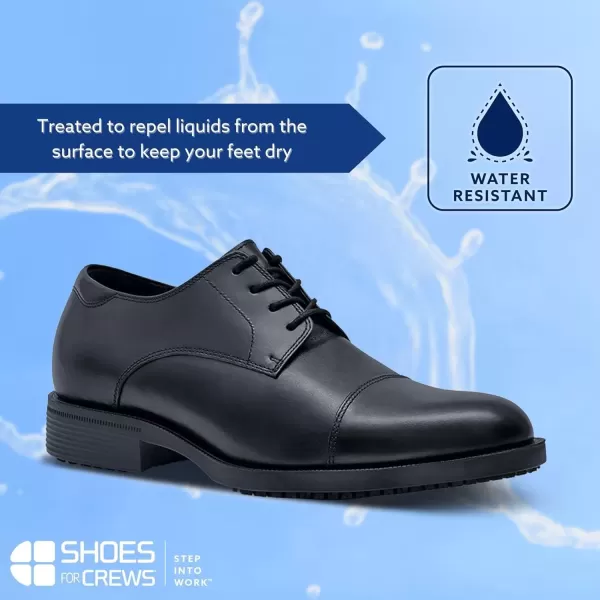imageShoes for Crews Dress Shoes for Men Mens Oxfords Zapatos De Vestir para Hombre Slip Resistant Brown or BlackBlack Senator