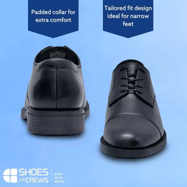 imageShoes for Crews Dress Shoes for Men Mens Oxfords Zapatos De Vestir para Hombre Slip Resistant Brown or BlackBlack Senator