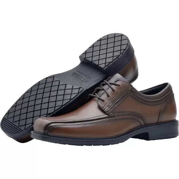 imageShoes for Crews Dress Shoes for Men Mens Oxfords Zapatos De Vestir para Hombre Slip Resistant Brown or BlackBrown Valet