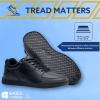 imageStreet Casual Mens Black Comfortable SlipResistant Work Shoes for Food Service SafetyBlack