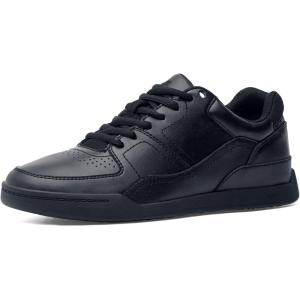 imageStreet Casual Mens Black Comfortable SlipResistant Work Shoes for Food Service SafetyBlack