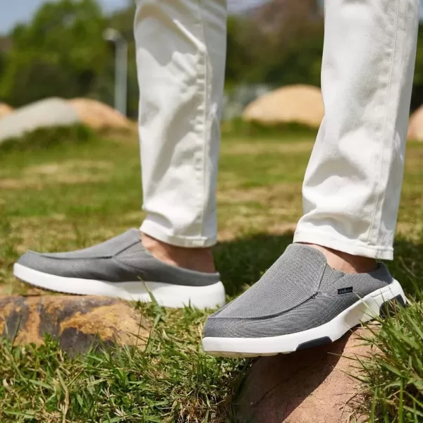 OrthoComfoot Men's Orthopedic Comfortable Slip On Loafers for Arch Support, Casual Plantar Fasciitis Slippers for Diabetic, Orthotic Walking Shoes for Foot and Heel Pain Relief