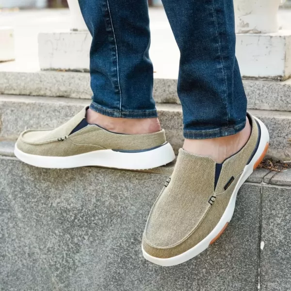 OrthoComfoot Men's Orthopedic Comfortable Slip On Loafers for Arch Support, Casual Plantar Fasciitis Slippers for Diabetic, Orthotic Walking Shoes for Foot and Heel Pain Relief