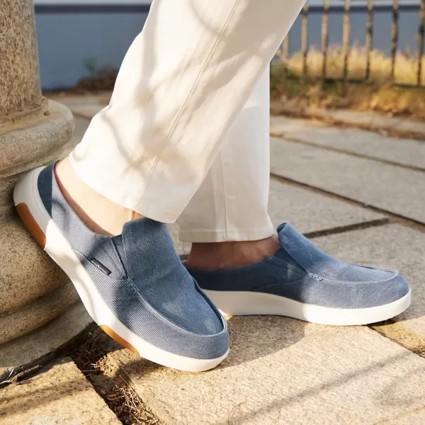 OrthoComfoot Men's Orthopedic Comfortable Slip On Loafers for Arch Support, Casual Plantar Fasciitis Slippers for Diabetic, Orthotic Walking Shoes for Foot and Heel Pain Relief