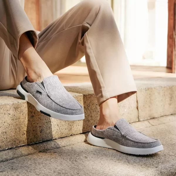 OrthoComfoot Men's Orthopedic Comfortable Slip On Loafers for Arch Support, Casual Plantar Fasciitis Slippers for Diabetic, Orthotic Walking Shoes for Foot and Heel Pain Relief
