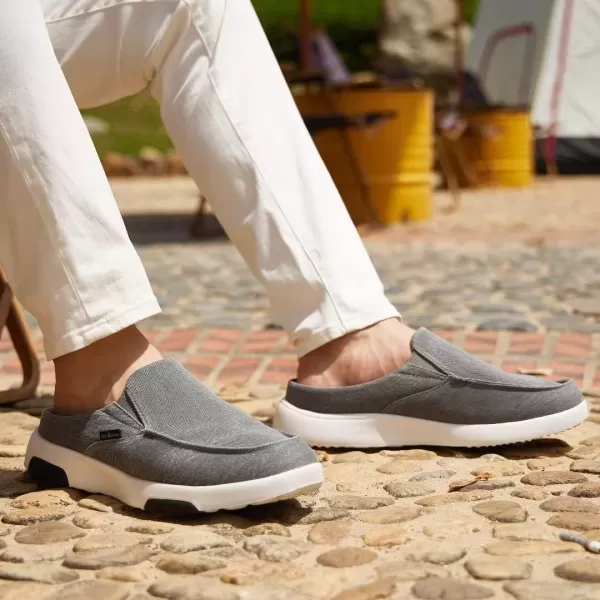 OrthoComfoot Men's Orthopedic Comfortable Slip On Loafers for Arch Support, Casual Plantar Fasciitis Slippers for Diabetic, Orthotic Walking Shoes for Foot and Heel Pain Relief