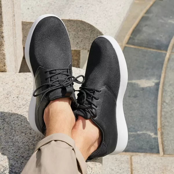 OrthoComfoot Men's Orthopedic Fashion Sneakers, Comfortable Plantar Fasciitis Walking Shoes, Leather Arch Support Slip On with Lace Up Design for Foot and Heel Pain Relief