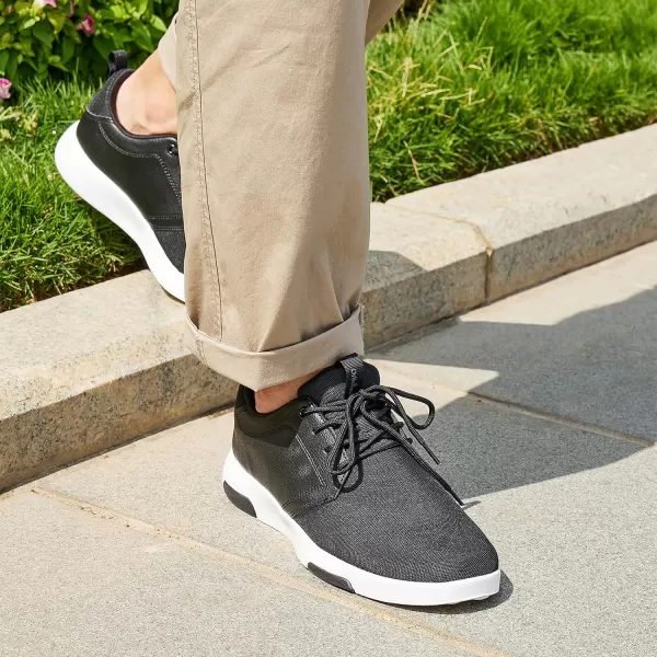 OrthoComfoot Men's Orthopedic Fashion Sneakers, Comfortable Plantar Fasciitis Walking Shoes, Leather Arch Support Slip On with Lace Up Design for Foot and Heel Pain Relief