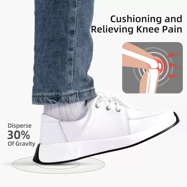 OrthoComfoot Orthopedic Comfortable Dress Shoes for Womens, Leather Casual Sneakers for with Arch Support for Plantar Fasciitis, Walking Shoes with Orthotic Insoles for Foot and Heel Pain