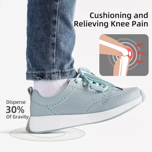 OrthoComfoot Orthopedic Comfortable Dress Shoes for Womens, Leather Walking Shoes with Arch Support for Plantar Fasciitis, Casual Supportive Fashion Sneakers for Foot and Heel Pain Relief