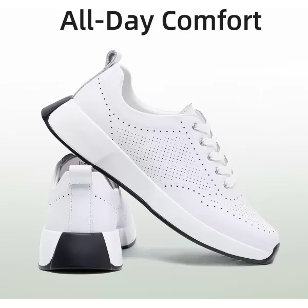 OrthoComfoot Orthopedic Comfortable Dress Shoes for Womens, Leather Walking Shoes with Arch Support for Plantar Fasciitis, Casual Supportive Fashion Sneakers for Foot and Heel Pain Relief