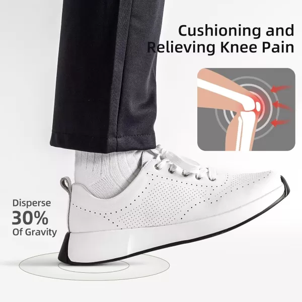 OrthoComfoot Orthopedic Comfortable Dress Shoes for Womens, Leather Walking Shoes with Arch Support for Plantar Fasciitis, Casual Supportive Fashion Sneakers for Foot and Heel Pain Relief