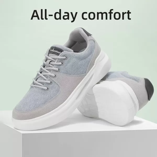 OrthoComfoot Orthopedic Comfortable Shoes for Mens, Plantar Fasciitis Lace Up Fashion Sneakers with Arch Support, Orthotic Casual Walking Shoes for Foot and Heel Pain Relief