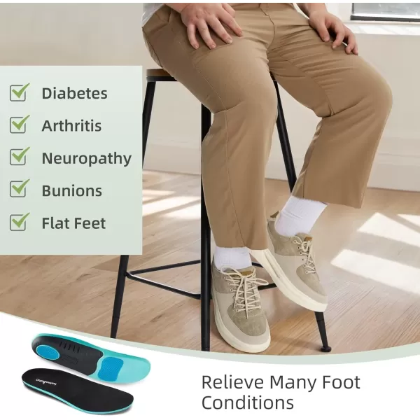 OrthoComfoot Orthopedic Comfortable Shoes for Mens, Plantar Fasciitis Lace Up Fashion Sneakers with Arch Support, Orthotic Casual Walking Shoes for Foot and Heel Pain Relief