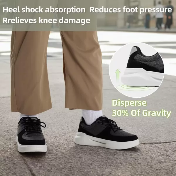 OrthoComfoot Orthopedic Comfortable Shoes for Mens, Plantar Fasciitis Lace Up Fashion Sneakers with Arch Support, Orthotic Casual Walking Shoes for Foot and Heel Pain Relief
