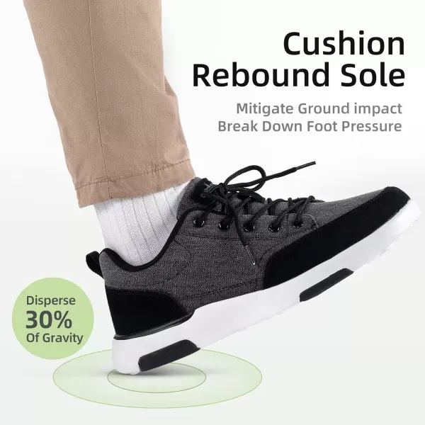 OrthoComfoot Orthopedic Comfortable Walking Shoes with Arch Support for Mens, Cushioned Shoes for Plantar Fasciitis Relief, Breathable Orthotic Fashion Sneakers for Foot and Heel Pain
