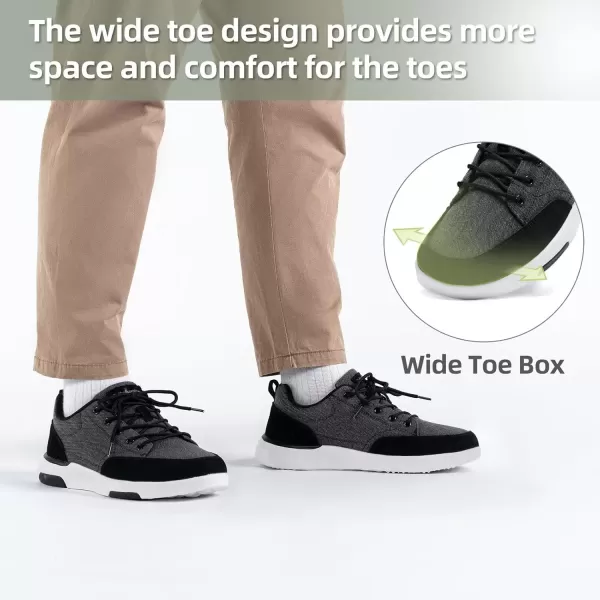 OrthoComfoot Orthopedic Comfortable Walking Shoes with Arch Support for Mens, Cushioned Shoes for Plantar Fasciitis Relief, Breathable Orthotic Fashion Sneakers for Foot and Heel Pain