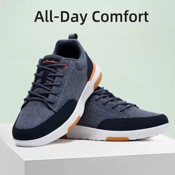 OrthoComfoot Orthopedic Comfortable Walking Shoes with Arch Support for Mens, Cushioned Shoes for Plantar Fasciitis Relief, Breathable Orthotic Fashion Sneakers for Foot and Heel Pain