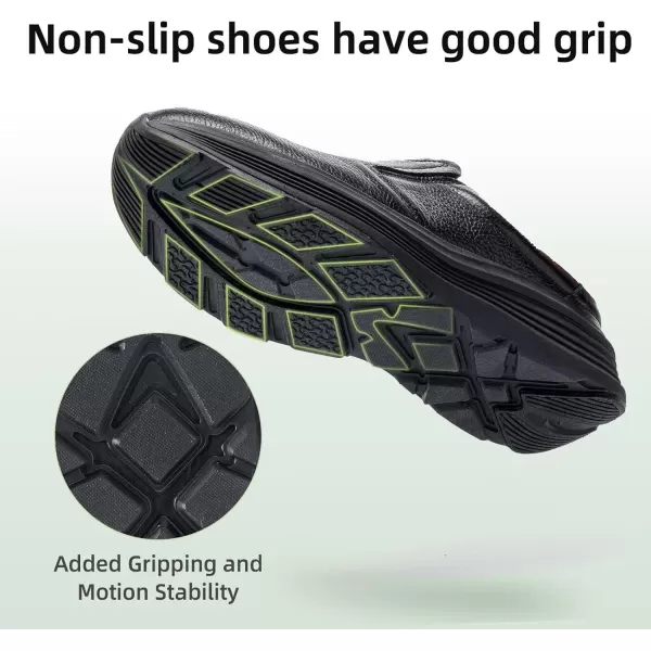 OrthoComfoot Orthopedic Leather Dress Shoes for Mens, Comfortable Arch Support Slip-Ons Loafers for Plantar Fasciitis, Orthotic Casual Walking Shoes for Foot and Heel Pain Relief