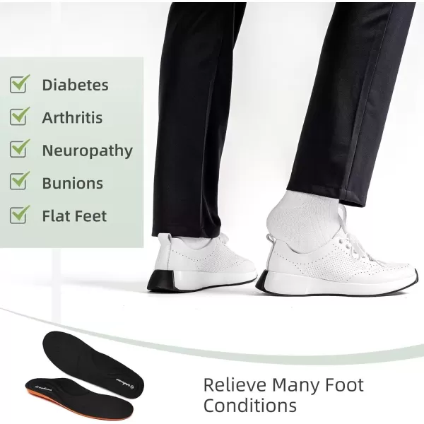 OrthoComfoot Orthopedic Leather Dress Shoes for Womens, Comfortable Plantar Fasciitis Fashion Sneakers with Arch Support, Casual Orthotic Walking Shoes for Foot and Heel Pain Relief