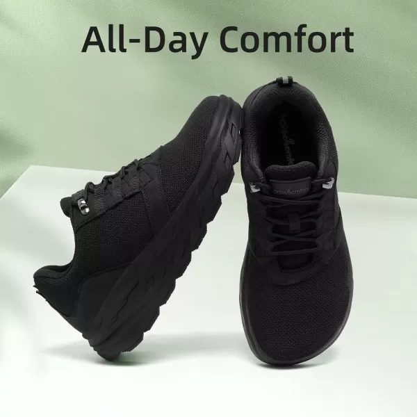 OrthoComfoot Orthopedic Shoes for Men's Wide Width Toe Box, Comfortable Diabetic Fashion Sneakers with Arch Support for Swollen Feet, Casual Plantar Fasciitis Shoes for Heel and Foot Pain Relief
