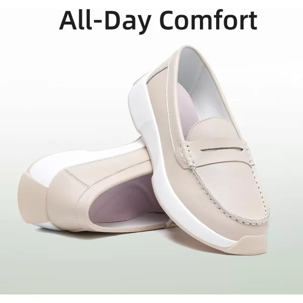 OrthoComfoot Orthopedic Slip-On Loafers for Womens, Comfortable Leather Plantar Fasciitis Loafers with Arch Support, Casual Orthotic Walking Shoes for Foot and Heel Pain Relief