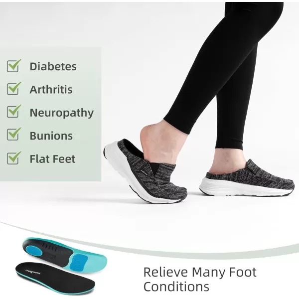OrthoComfoot Orthopedic Walking Shoes for Womens, Comfortable Arch Suppor Slippers for Plantar Fasciitis, Casual Soft Orthotic Slip-On Loafers for Foot and Heel Pain