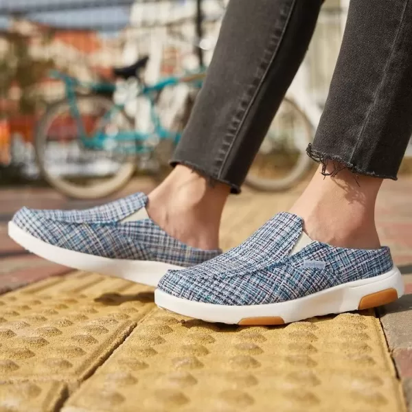 OrthoComfoot Women's Orthopedic Canvas Slip-On Shoes, Comfortable Arch Support Slippers for Plantar Fasciitis, Casual Orthotic Loafers for Foot Heel Pain Relief