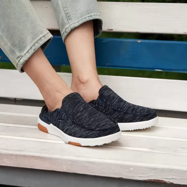OrthoComfoot Women's Orthopedic Canvas Slip-On Shoes, Comfortable Arch Support Slippers for Plantar Fasciitis, Casual Orthotic Loafers for Foot Heel Pain Relief