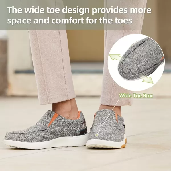 OrthoComfoot Women's Orthopedic Comfortable Walking Shoes, Casual Arch Support Slip-On Shoes for Plantar Fasciitis, Breathable Orthotic Loafers for Foot and Heel Pain Relief